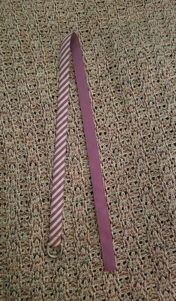 Anthropologie Lavender Striped Belt Medium
